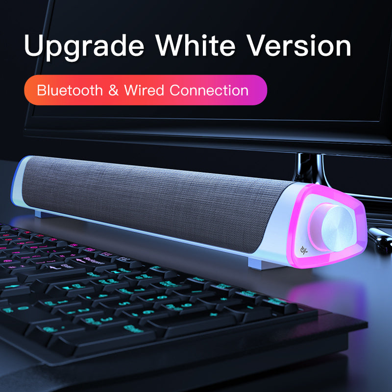 4D Bluetooth Speaker Bar – Stereo Sound Subwoofer for MacBook & PCs