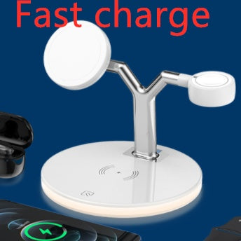3-in-1 Magnetic Wireless Charger – 15W Fast Charging Dock for Apple & MagSafe