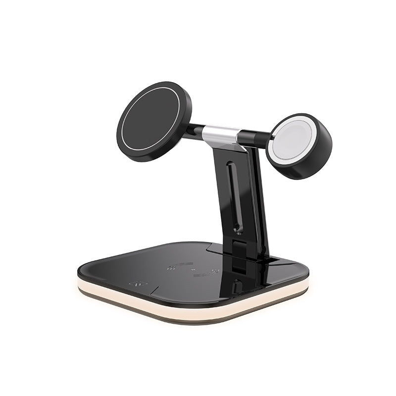 3-in-1 Magnetic Wireless Charger – 15W Fast Charging Dock for Apple & MagSafe