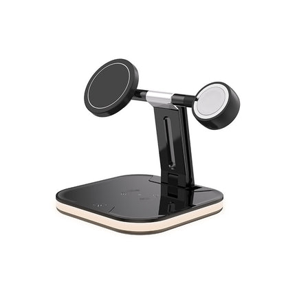 3-in-1 Magnetic Wireless Charger – 15W Fast Charging Dock for Apple & MagSafe