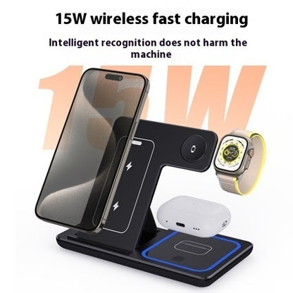 15W Foldable 3-in-1 Wireless Charger