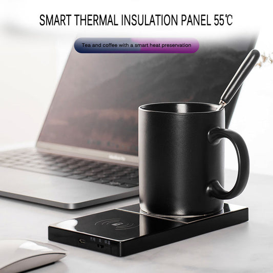 2-in-1 Mug Warmer & Wireless Charger – For Coffee, Milk & Phones