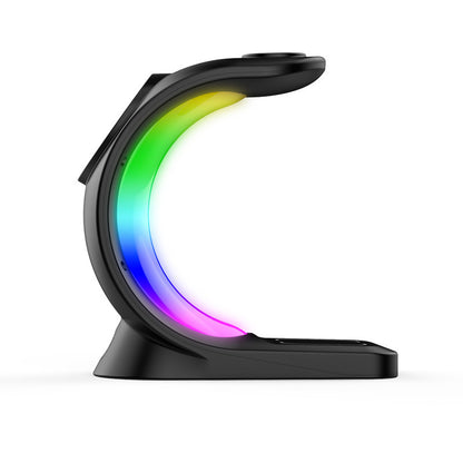 4-in-1 Magnetic Wireless Charger – Fast Charging Dock with Ambient Light