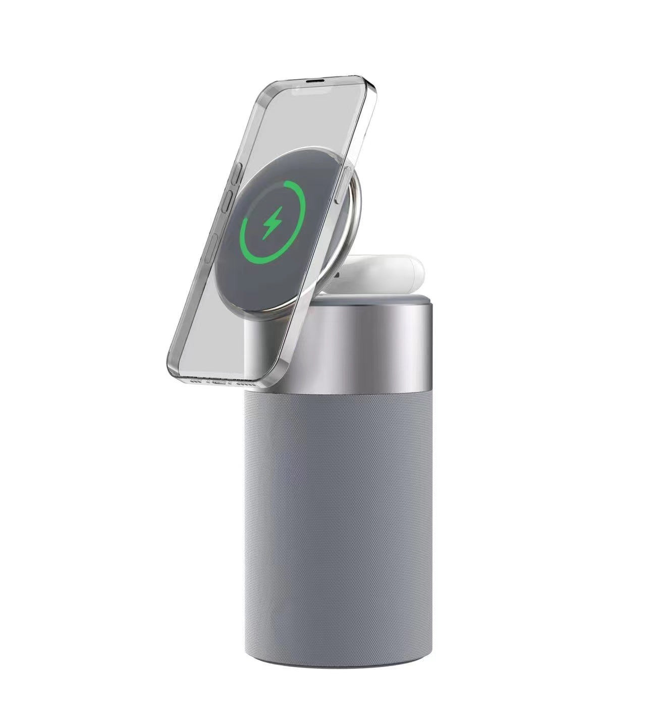 3-in-1 Wireless Charger Speaker Lamp – For iPhone, AirPods & More
