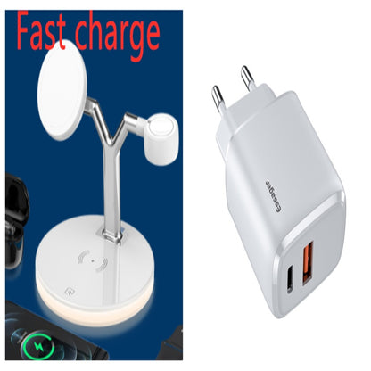 3-in-1 Magnetic Wireless Charger – 15W Fast Charging Dock for Apple & MagSafe