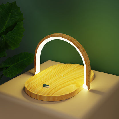 3-in-1 Foldable Wireless Charger with LED Lamp – 15W Fast Charging Station