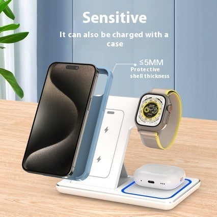 15W Foldable 3-in-1 Wireless Charger