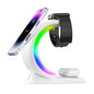 4-in-1 Magnetic Wireless Charger – Fast Charging Dock with Ambient Light