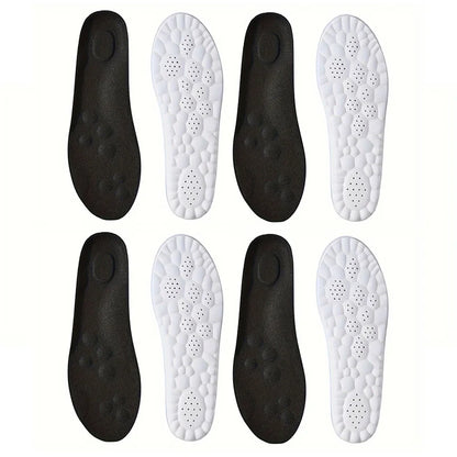1Pair/2Pairs/4Pairs High Elasticity Latex Sport Insoles Soft Shoe Pads Arch Support Orthotic Insoles Breathable Deodorant Insole