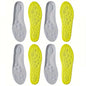 1Pair/2Pairs/4Pairs High Elasticity Latex Sport Insoles Soft Shoe Pads Arch Support Orthotic Insoles Breathable Deodorant Insole