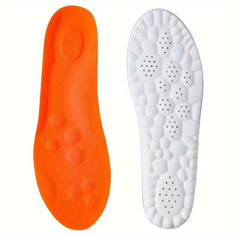 1Pair/2Pairs/4Pairs High Elasticity Latex Sport Insoles Soft Shoe Pads Arch Support Orthotic Insoles Breathable Deodorant Insole