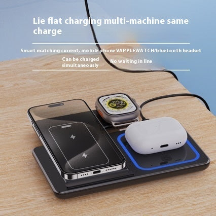 15W Foldable 3-in-1 Wireless Charger