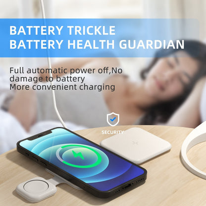 3-in-1 Magnetic Foldable Wireless Charger – Multi-Device Charging Station